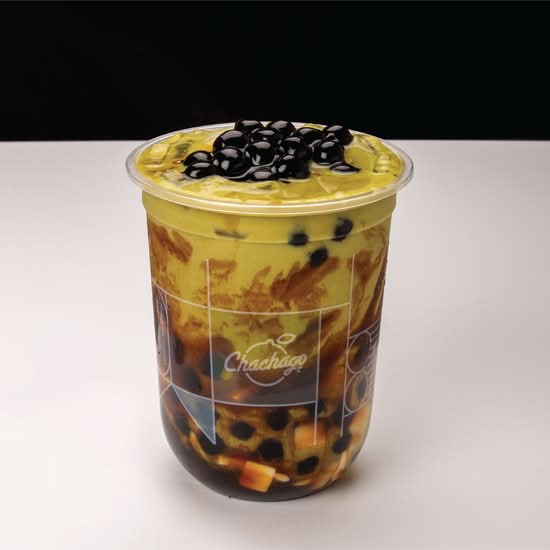 DM5 Matcha Brown Sugar Pearl with Panna Cotta 岩盐抹茶黑糖珍珠奶冻